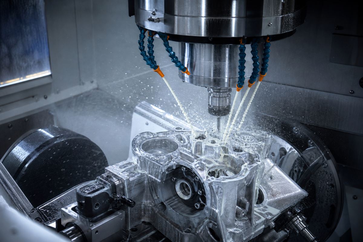 Automotive CNC machining operation